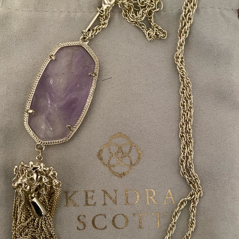 Kendra Scott Rayne Gold Long Pendant Necklace